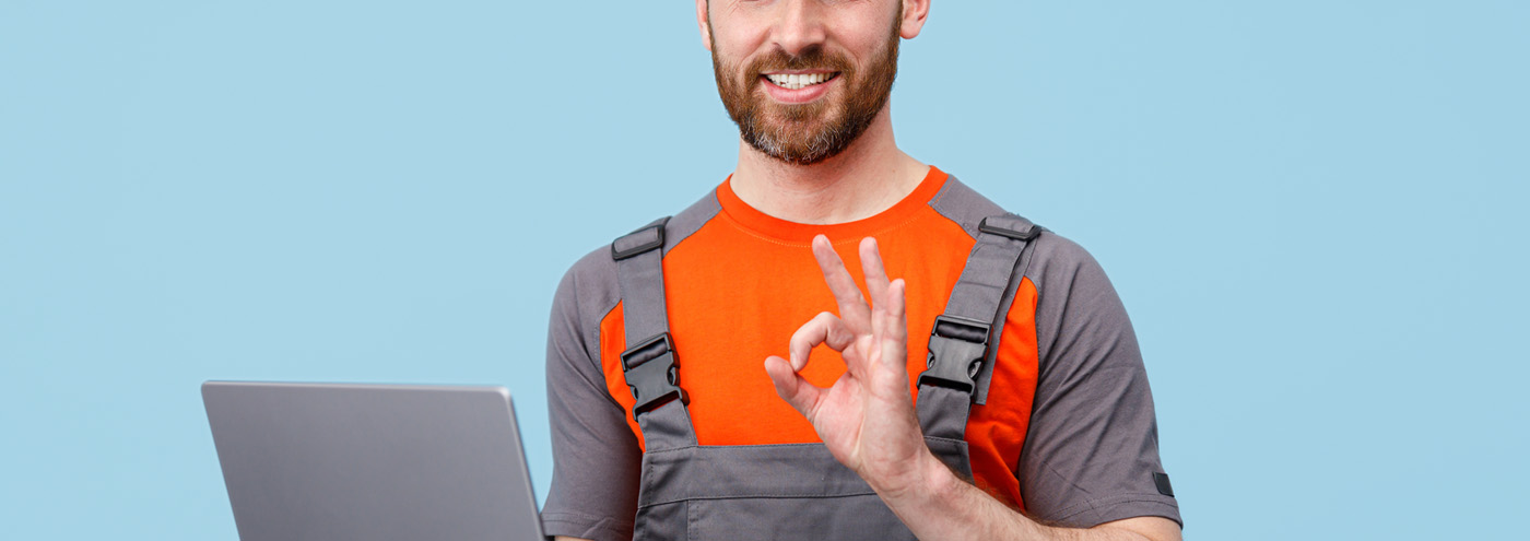 Tradesman delighted with their first website