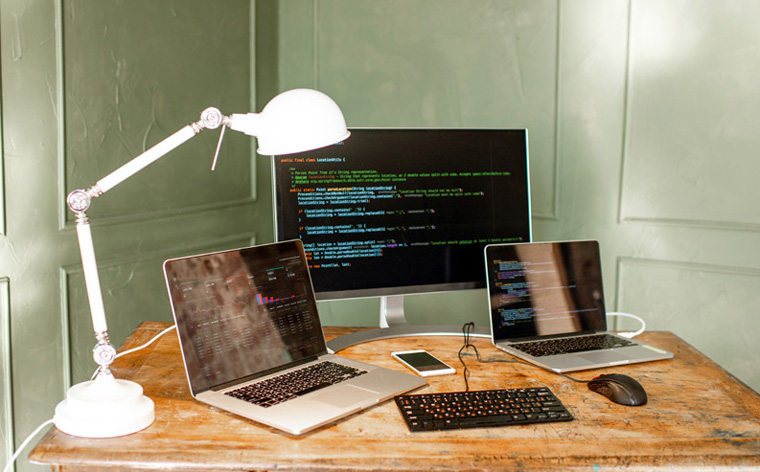 The Web Constructors working on a website
